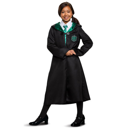 Disguise Bata clásica Oficial, Disfraz de Hogwarts Wizarding World de Harry Potter, Accesorio para Jugar para niños, Color Negro y Verde, Talla pequeña (4-6)