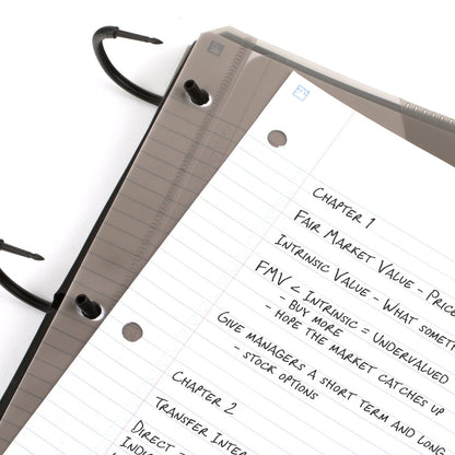 Five Star Flex - Cuaderno recargable + aplicación de estudio, papel rayado universitario, anillos TechLock de 1 pulgada, bolsillos, pestañas y divisores, capacidad de 200 hojas, el color variará
