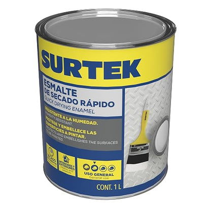 Surtek SP40200 Esmalte de Secado Rápido Color Blanco 1 L