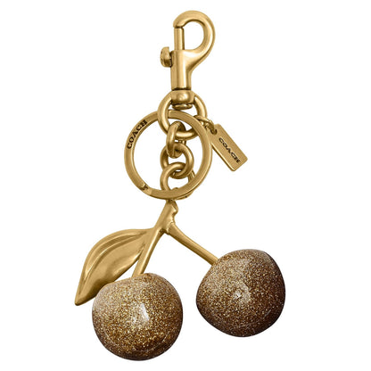 Abalorio para bolsa de entrenador - Cereza, latón - dorado - One Size