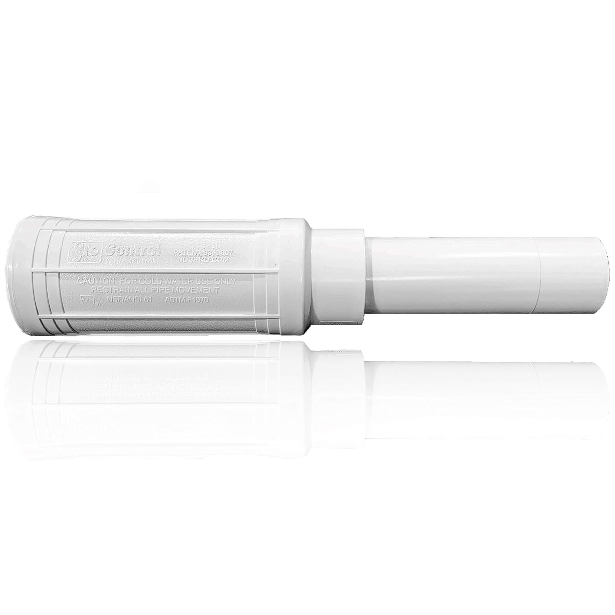 NDS 118-10 Pro-Span Acoplamiento de reparación de expansión de PVC, para tuberías de PVC rotas o agrietadas, espiga IPS deslizante X de 1 pulgada, color blanco