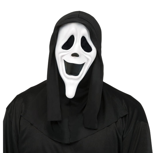 Fun World - Máscara de disfraz con licencia oficial de Scary Movie "Smiley Face", Negro -, Estándar