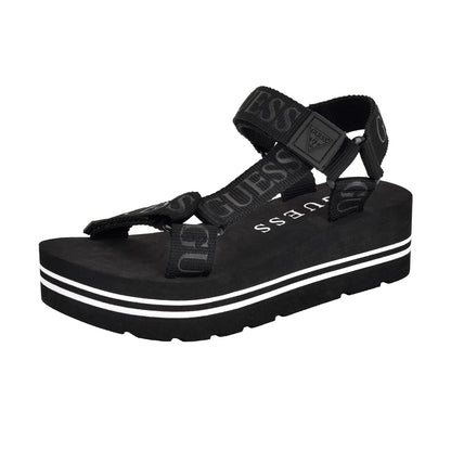 GUESS Avin Sandalias de Plataforma para Mujer - 24.5 cm - Negro -