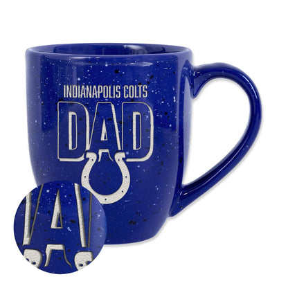 Rico Industries NFL Miami Dolphins Dad Taza de Cerámica Moteada, 473 ml - Indianapolis Colts