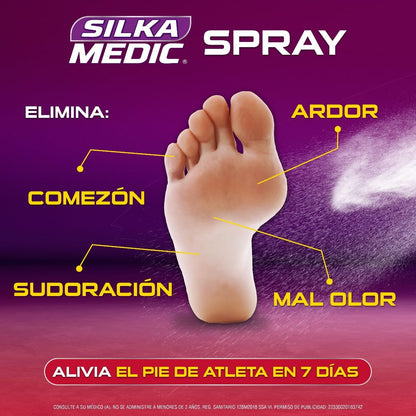 2 Pack SILKAMEDIC Antimicótico Con Terbinafina Gel 30g + Spray 150ml