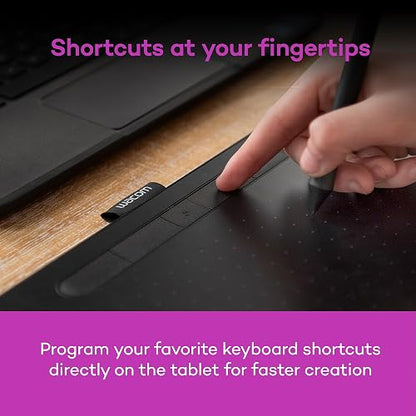 Wacom Intuos CTL6100WLK0 Bluetooth Tableta Mediana Color Negro