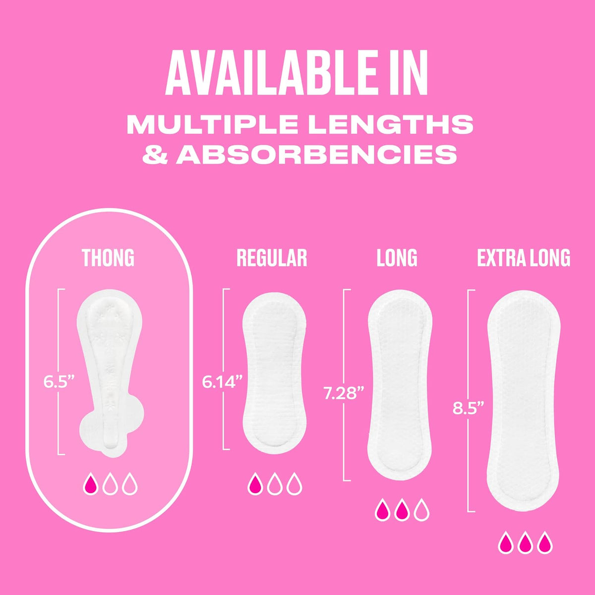 Carefree Thong Liner 196 ct (Pack de 4)