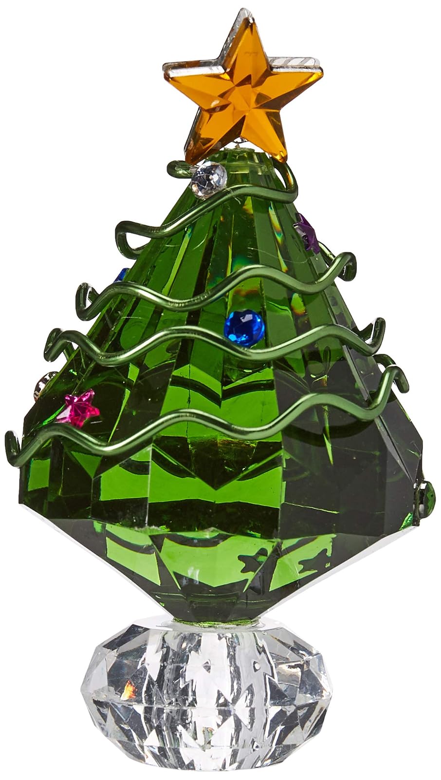running KI-1112 Ver Decora Colgantes de acrilico Adorno navideño de acrilico Arbol de Navidad Verde, Color, Pack of/Paquete de 1