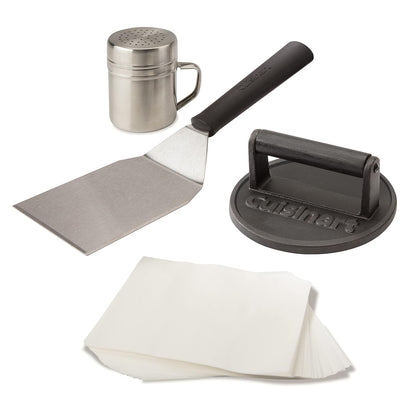 Cuisinart CSBK-400 Smashed Burger Kit, Cast Iron