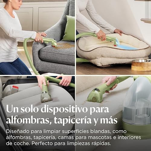 Bissell Little Green, Limpiador de Alfombra y Tapicería Portátil Multiusos, 1400B