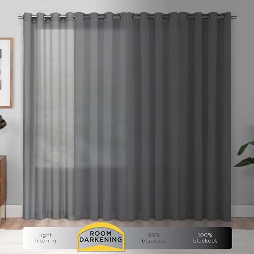 ECLIPSE Cortina térmica sólida para oscurecer la habitación, con Bolsillo para Barra de Cortina para recámara (1 Panel), 54 x 63 Pulgadas, Merlot