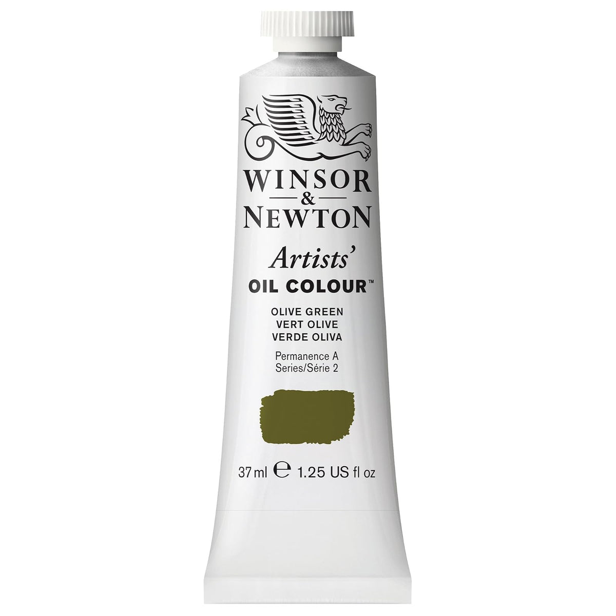 Winsor & Newton Artists' Oil Colour Pintura al Óleo Profesional, 37 ml - 37-ml Tube - Verde (Olive Green)
