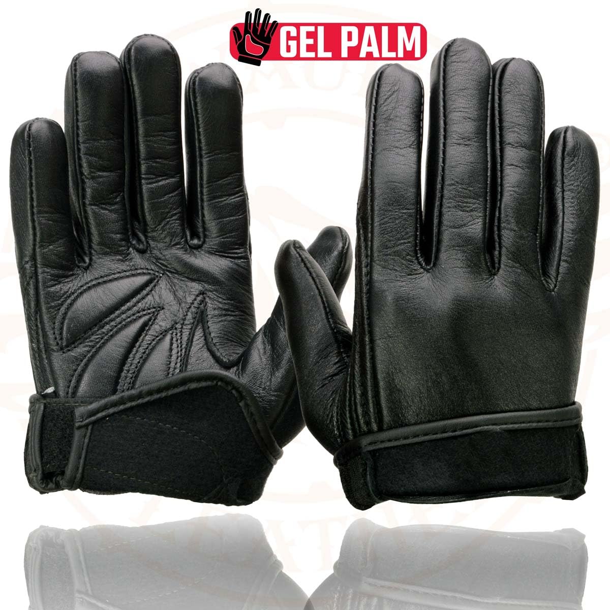 Milwaukee Leather Guantes de Verano para Hombre, Negro, XL, MG7510-BLK-XL