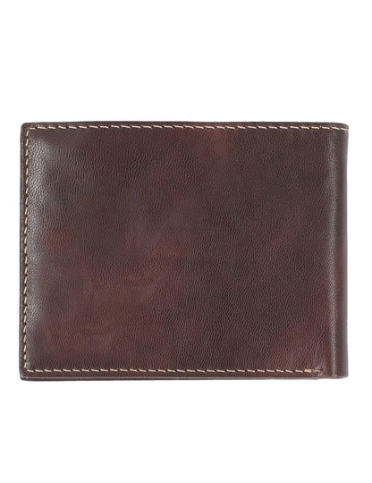 Steve Madden - portafolios delgada de piel para hombre con capacidad extra adjunta con bolsillos abatibles