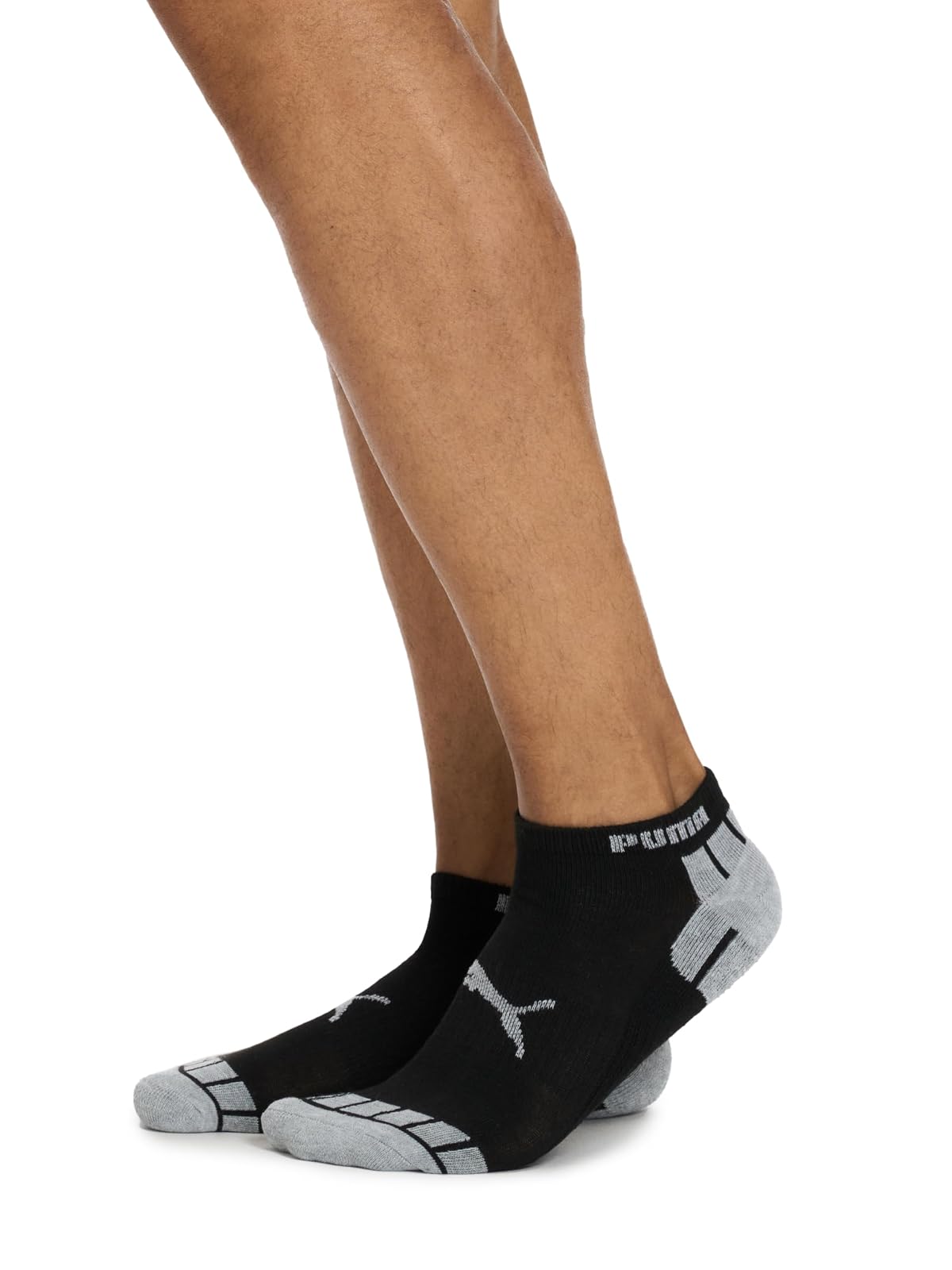 PUMA - Paquete de 8 calcetines de corte bajo para hombre