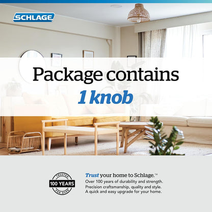 Schlage Plymouth Perilla de pasaje para puerta, Dummy, n/a, Aged Bronze