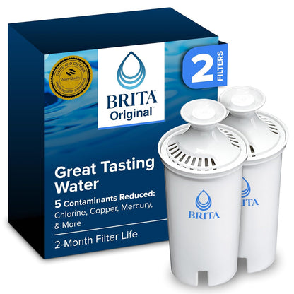 Brita Longlast Filtro de Repuesto para Jarras y Dispensadores - Estándar - 2 Unidad (Paquete de 1)