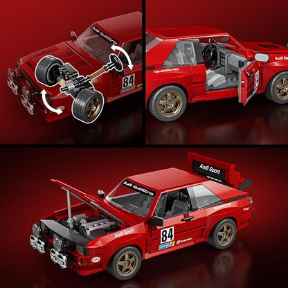 Mattel Brick Shop Hot Wheels, Juguete De Construcción, Elite Audi Sport Armable, para Coleccionistas y 10+ Años