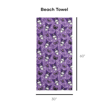 Northwest Kuromi Toalla de Playa de Microfibra, 76.2 x 152.4 cm, Linda Kuromi