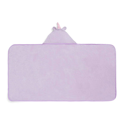 Delta Children Toalla Infantil con Capucha y Bolsillos - Súper Suave y Absorbente - Gran Regalo para Niños y Niñas - Diseño: Unicornio Lila
