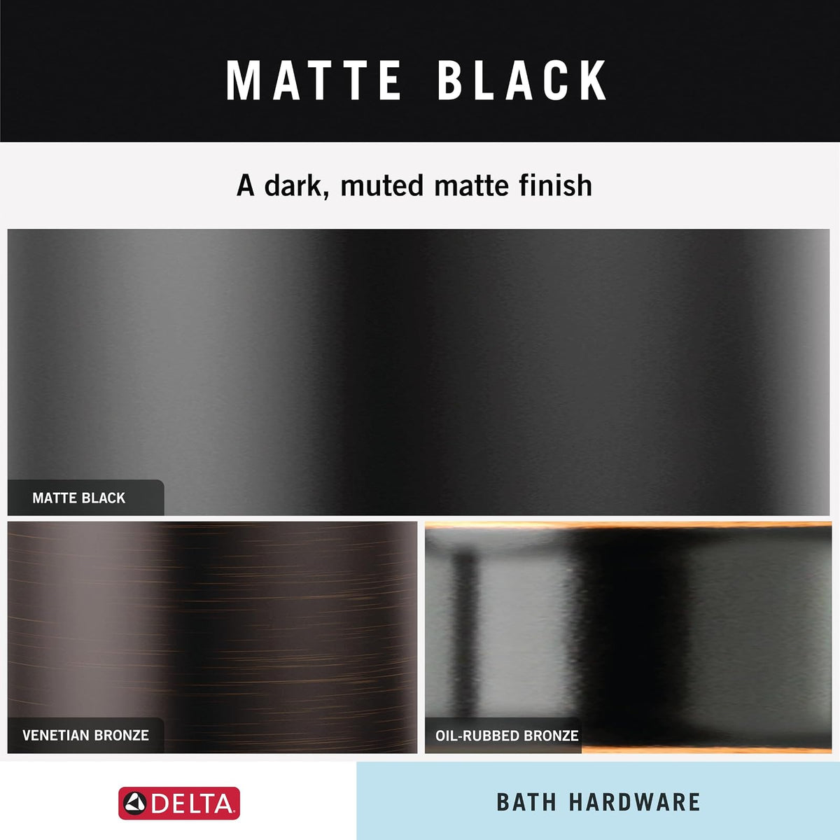 Delta Faucet 75935-BL Trinsic - Gancho para bata, color negro mate