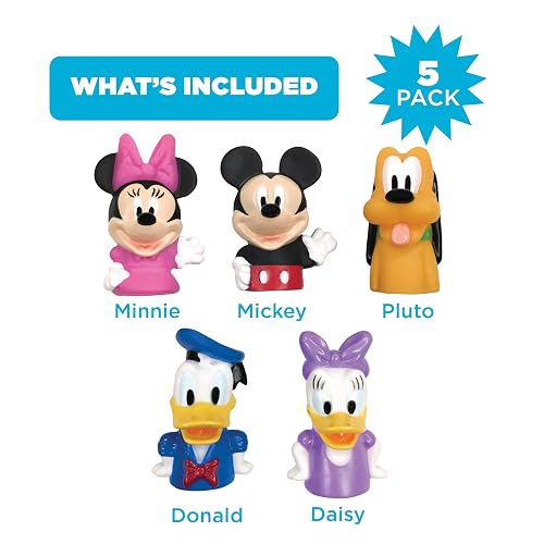 Disney Mickey Mouse & Friends - Marionetas de Dedo para Fiestas, educativas, Juguetes de baño