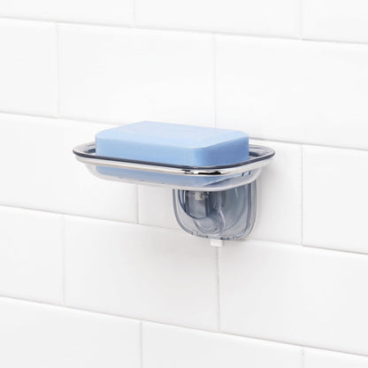 OXO Good Grips Gancho Resistente para regadera, Jabonera de succión, Transparente, 1, 1