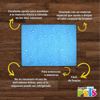Fancy Pets Tapete Refrescante para Perros XGDE Aqua Cool | Autoenfriante, Portátil y No Tóxico | Uso Interior y Exterior