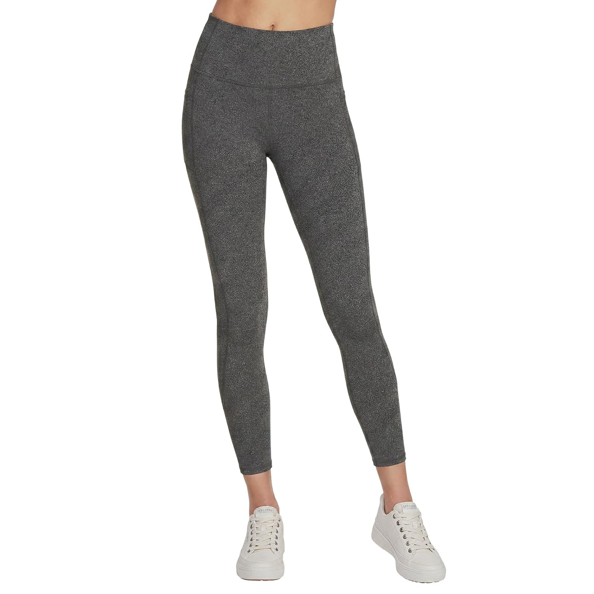 Skechers Go Flex Leggings de Yoga 7/8 Cintura Alta - Gris jaspeado - CH