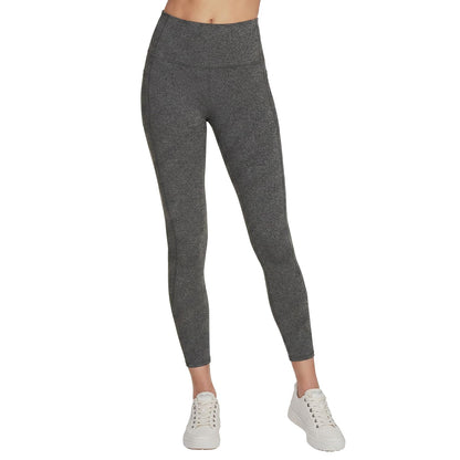 Skechers Go Flex Leggings de Yoga 7/8 Cintura Alta - Gris jaspeado - CH