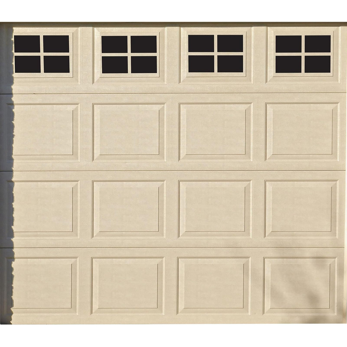 Household Essentials 216 Magnetic Faux Garage Door Windows | 16 Pieces for Single Car Steel Garage Door| Black