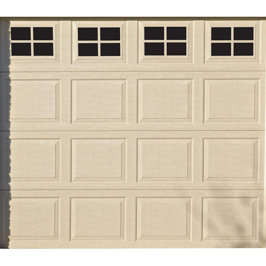 Household Essentials 216 Magnetic Faux Garage Door Windows | 16 Pieces for Single Car Steel Garage Door| Black