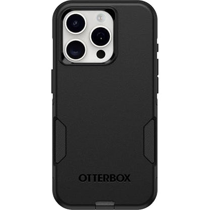 Otterbox Funda para iPhone 15 Pro (Solo) De La Serie Commuter -, Delgada Y Resistente, Apta para El Bolsillo, con Protección De Puerto Negro