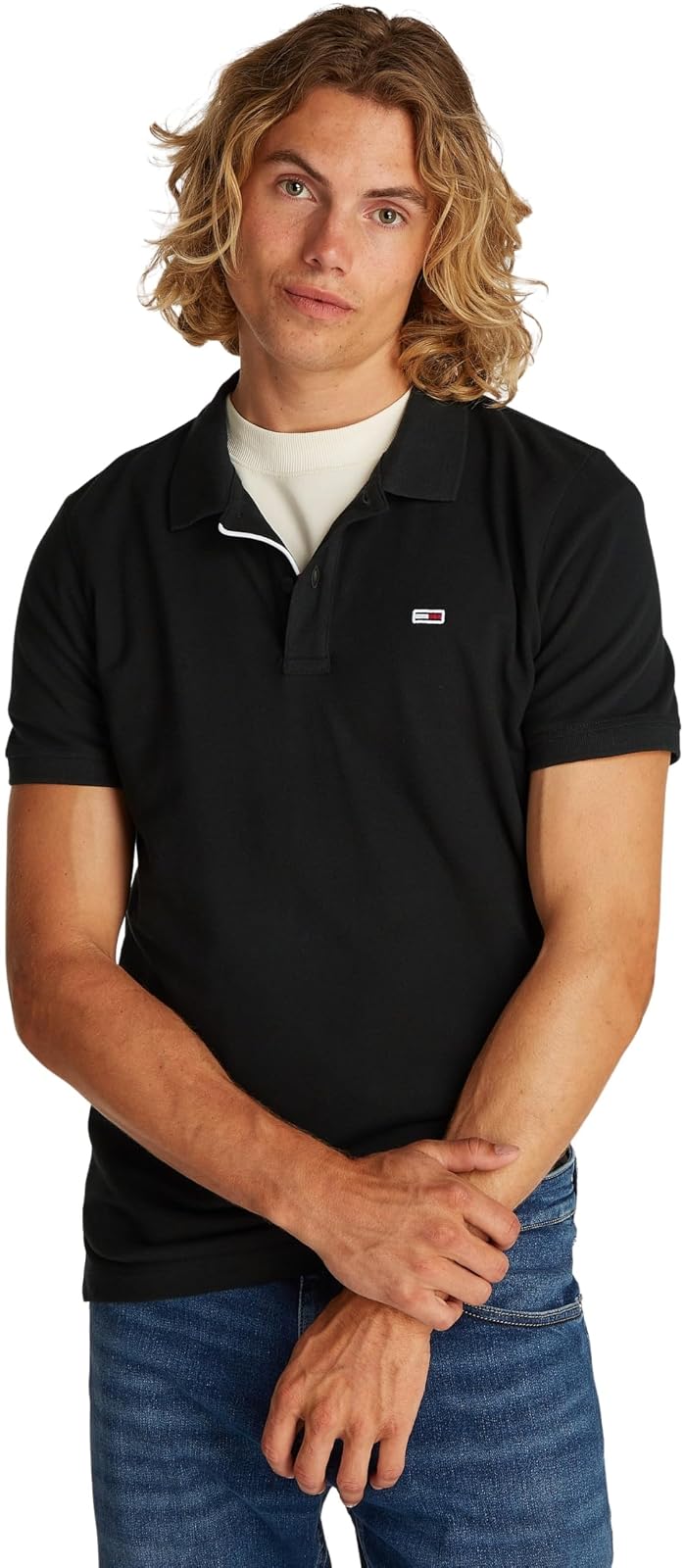 Tommy Hilfiger Polo Casual para Hombre - CH - Negro