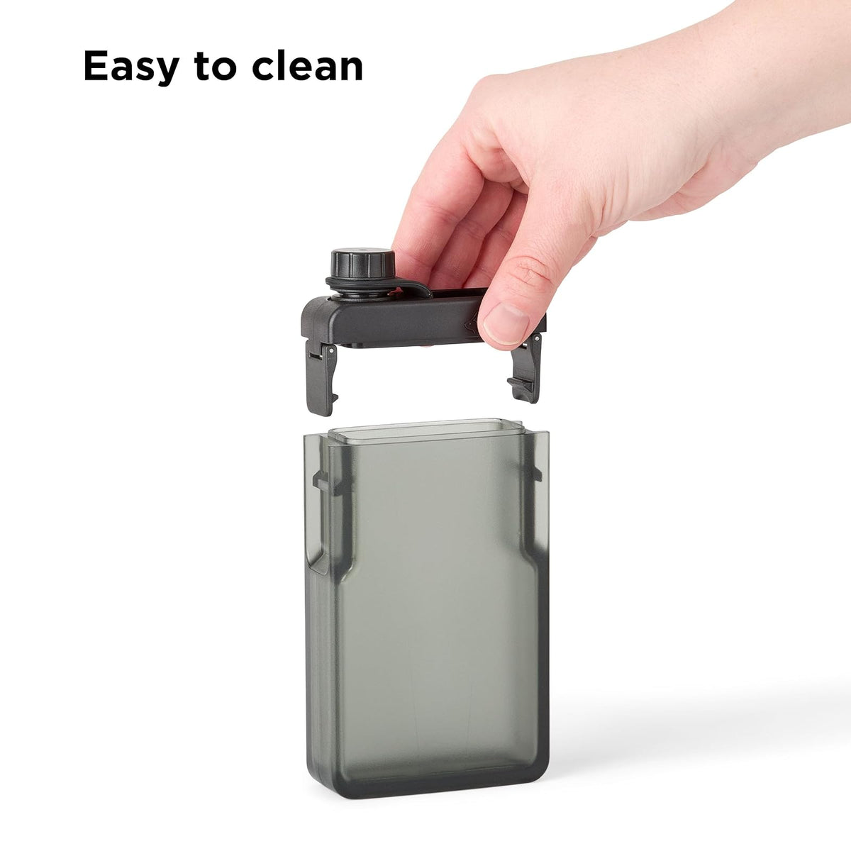 Frasco discreto a prueba de fugas de conejo – Recipiente de alcohol Tritan inastillable con boca ancha y tapa atada – Frasco de viaje portátil sin BPA para conciertos y festivales
