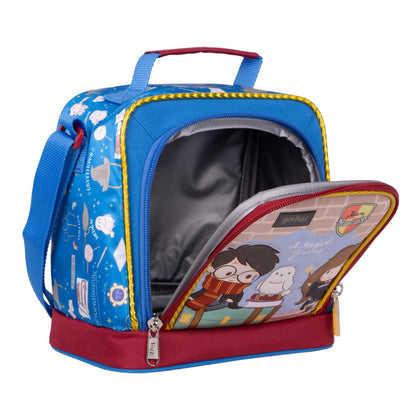 Ruz Lonchera Infantil | Harry Potter | 100% Poliéster Capacidad 3 Litros | Lonchera Escolar para niños y niñas con Compartimento Principal Amplio y Práctico Cierre de Cremallera