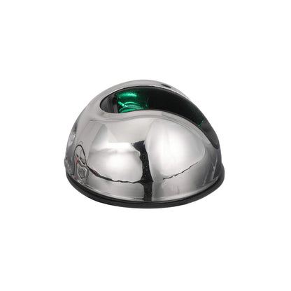 attwood NV3012SSG-7 LightArmor™ Luz de navegación Vertical de Montaje en Superficie de 2 Millas, iluminación LED Verde, Carcasa Redonda de Acero Inoxidable