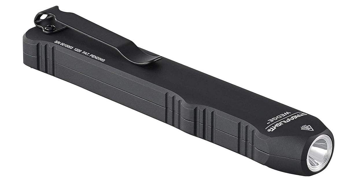 Streamlight 88810 Wedge 300-1000 Lumenes Linterna Led Recargable, Lampara de Mano Negra, Luz Led Blanca, Incluye cable USB-C & cordon
