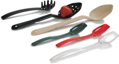 Carlisle 446002 Solid Spoon 0.5 oz, 8", White (Pack of 12)