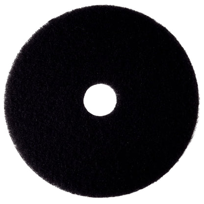 3M Almohadilla de cuidado pisos Negro, Resina, 240 Grit, para Pisos Dúrcos, Paquete de 5, 17" x 18" x 2.63" (2.9 lbs)