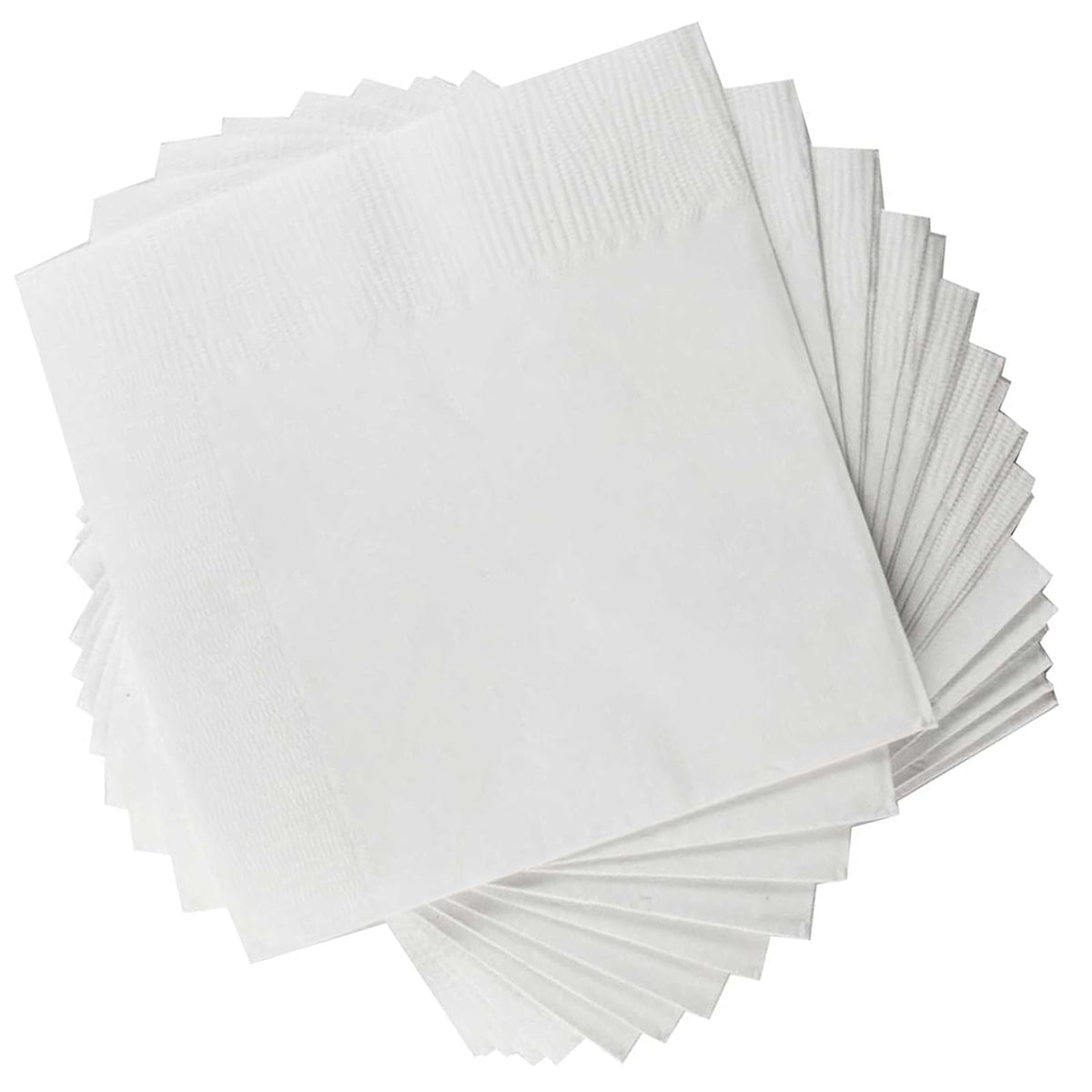 Servilletas blancas de 1 capa, paquete de 500 unidades