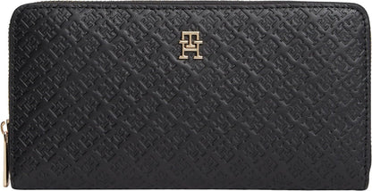Tommy Hilfiger Cartera Zip Around Walllet para Mujer, Negro, Einheitsgröße - Einheitsgröße - Negro