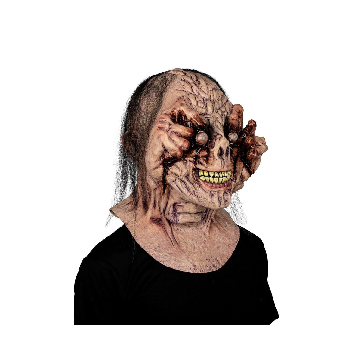 Ghoulish Productions Máscara De Látex Schizophrenic Monster, Accesorio Látex Cosplay Monstruo Maldito, Disfraz Aterrador para Halloween y Fiestas Temáticas, Cosplay Bruja, Diseño Artesanal