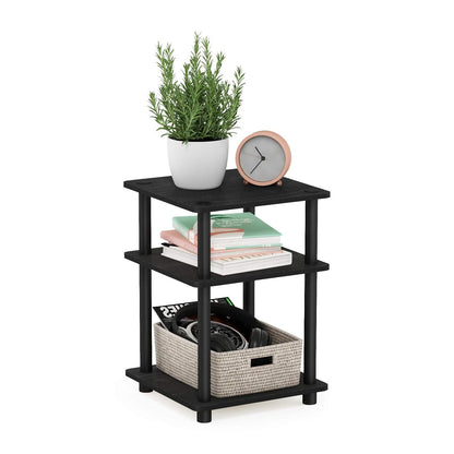 Furinno Turn-N-Tube Estante Multiusos de Ensamble Rápido, Negro