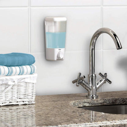 Better Living - Productos Dispensador de ducha Clear Choice Dispenser, blanco, una cámara, 1, 1