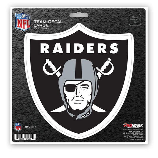 FANMATS 62617 Las Vegas Raiders - calcomanía calcomanía grande, 8 x 8 pulgadas