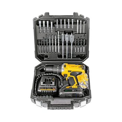 PRETUL ROTI-20P2K, Kit rotomartillo/destornillador 1/2", 20V con 32 accesorios