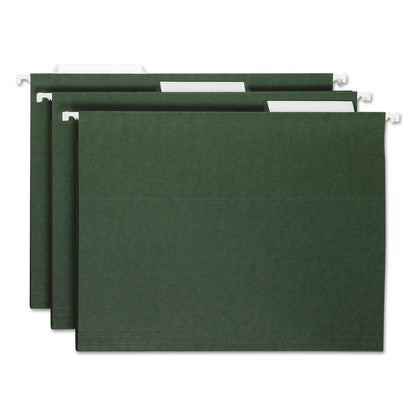 Smead - Carpeta colgante con pestaña, 1/3, tamaño de letra, color verde estándar, 25 por caja (64035)