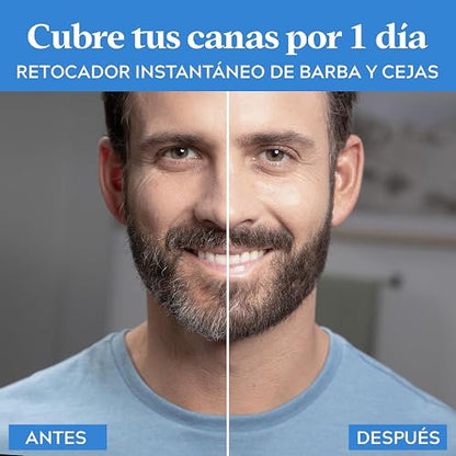 Just For Men Retoque Instantáneo Canas y Cejas, Castaño Oscuro