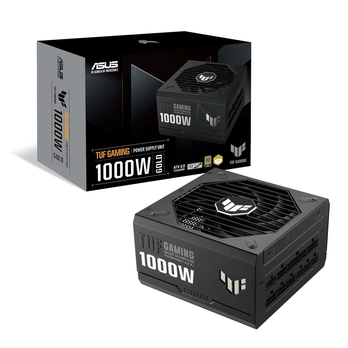 ASUS Fuente de Poder para PC Gaming Modular 80 PLUS Gold - TUF Gaming 1000W Gold - ‎TUF-GAMING-1000G - 1000 W